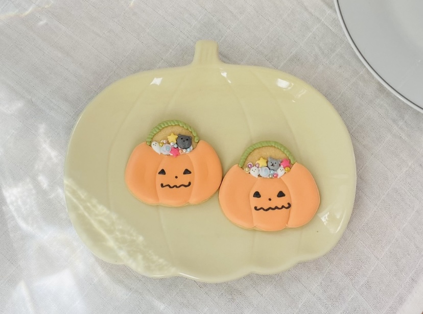 ハロウィンアイシングクッキー作り